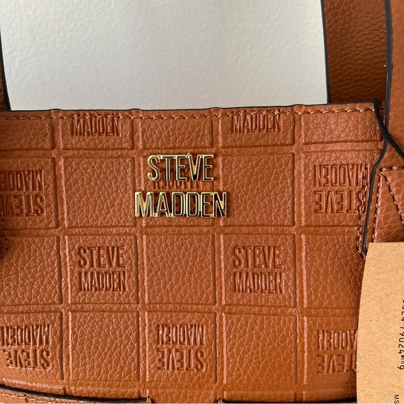 NWT Steve Madden Cognac Tote - Picture 5 of 15